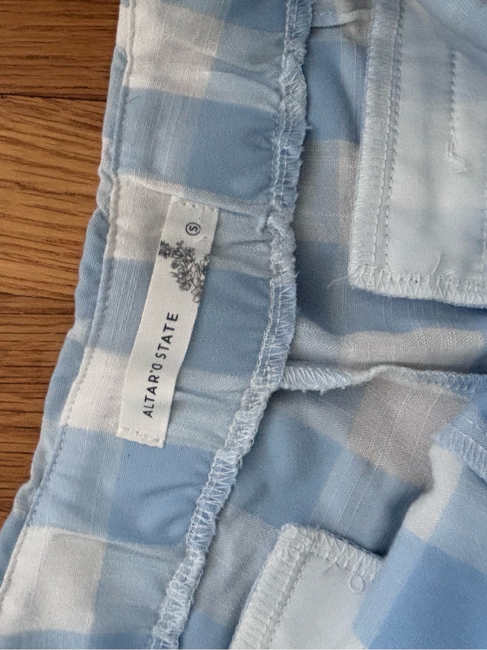Altar’d State Gingham Mini Skirt Skort | Size Small - Picture 4 of 6